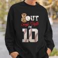 10Th Birthday Boys Baseball Peace Out Single Digits Sweatshirt Gifts for Him