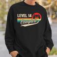 14 Wedding Anniversary For Couple Level 14 Complete Vintage Sweatshirt Gifts for Him