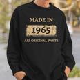 1965 Vintage Birthday Made In 1965 Best Birth Year Bday Sweatshirt Gifts for Him