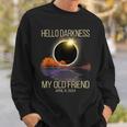 2024 Solar Eclipse April 08 2024 Hello Darkness My Old Sweatshirt Gifts for Him