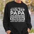 3 Drei 2 Ich Bin Stolzer Papaon Zwei Tolle Kinder S Sweatshirt Geschenke für Ihn