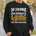 30 Jahre Im Dienst Legend Auf Dem Geränste Service Anniversary Sweatshirt Geschenke für Ihn