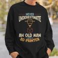 3D Printing Never Underestimate An Old Man With A 3D Printer Sweatshirt Gifts for Him