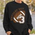 3Rd Birthday Boy Football Ball Player Third 3 Year Old Sweatshirt Gifts for Him