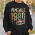 44 Year Old Vintage 1980 Decoration 44Th Birthday Sweatshirt Gifts for Him