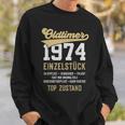 49 Jahre Oldtimer 1974 Vintage 49Th Birthday Black Sweatshirt Geschenke für Ihn