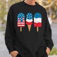 4Th Of July Popsicle Red White Blue American Flag Patriotic Sweatshirt Gifts for Him