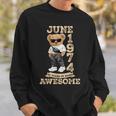 50 Years Of Being Awesome June 1974 Cool 50Th Birthday Sweatshirt Gifts for Him
