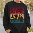 50Th Birthday 50 Year Old Legend Limited Edition Sweatshirt Gifts for Him