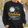 50Th Birthday Cruise Squad 2024 Matching Party Family Sweatshirt Gifts for Him