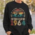 60 Years Old Vintage February 1964 60Th Birthday Men Sweatshirt Gifts for Him