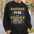 75 Años Cumpleaños Regalo Hombre Hecho En 1948 Hecho En 1948 Camisa de entrenamiento Regalos para él