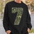7Th Birthday Soldier 7 Year Old Military Themed Camo Sweatshirt Gifts for Him