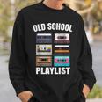 80Er 90Er Mixtape Playlist Kassette Oldschool Sweatshirt Geschenke für Ihn