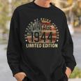 80Th Birthday Vintage 1944 80 Years Old Usa Flag Sweatshirt Gifts for Him