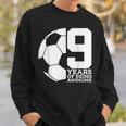 9 Years Of Being Awesome Soccer 9Th Birthday Sweatshirt Gifts for Him