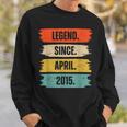 9 Years Old Legend Since April 2015 9Th Birthday Boys Sweatshirt Gifts for Him