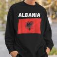 Albania Flag Holiday Vintage Grunge Albanian Flag Sweatshirt Gifts for Him