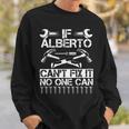 Alberto Fix It Birthday Personalized Name Dad Sweatshirt Gifts for Him