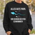 Alles Gute Papaon Dein Besten Schwimmer Sweatshirt Geschenke für Ihn