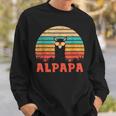 Alpapa Alpaka Lama Fan Liebhaber Dad Frischgebackenerater Sweatshirt Geschenke für Ihn