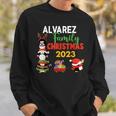 Alvarez Family Name Alvarez Family Christmas Sweatshirt Gifts for Him