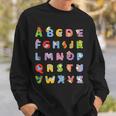 Amante Del Alfabeto Animal Aprendizaje Abc Regalo Regalo Camisa de entrenamiento Regalos para él