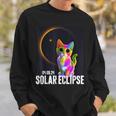 America Totality 04 08 24 Total Solar Eclipse 2024 Cute Cat Sweatshirt Gifts for Him