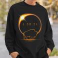 American Bison Buffalo Solar 2024 Eclipse Sweatshirt Gifts for Him