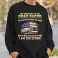 American Drag Racing Usa Flag Muscle Car Dragster Sweatshirt Gifts for Him