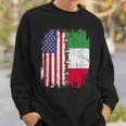 American Flag With Italian Flag Italy Sweatshirt Gifts for Him