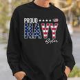 American Flag Proud Navy Sister Sweatshirt Gifts for Him