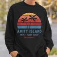 Amity Island Surf 1974 Surf Shop Sunset Surfing Vintage Sweatshirt Gifts for Him