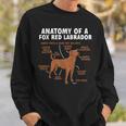 Anatomy Of A Fox Red Labrador Retriever Foxred Lab Sweatshirt Gifts for Him