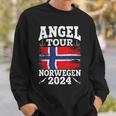 Angel Tour Norway 2024 Fishing Team Norway Flag Angler Sweatshirt Geschenke für Ihn