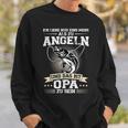 Angler Opa Fishing And Das Ist Opa Zu Sein S Sweatshirt Geschenke für Ihn