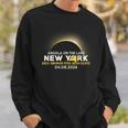 Angola On The Lake Ny New York Total Solar Eclipse 2024 Sweatshirt Gifts for Him