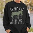 Animal De La Ferme La Vie Est Meilleure Avec Les Ânes Sweater e Cadeaux pour lui