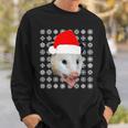 Animals In Santa Hats Road Kill Opossum Christmas Sweatshirt Gifts for Him