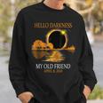 April 8 2024 Hello Darkness My Old Friend Eclipse Sweatshirt Gifts for Him