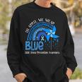 In April We Wear Blue For Child Abuse Prevention Awareness Sweatshirt Gifts for Him