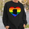 Arizona Gay Pride Heart Sweatshirt Gifts for Him