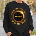 Arkansas Total Solar Eclipse 2024 Totality April 8Th 2024 Sweatshirt Gifts for Him