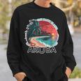 Aruba's One Happy Island Beautiful Sunset Beach Sweatshirt Gifts for Him