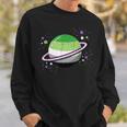 Asexual Aromantic Space Planet Vintage Sweatshirt Gifts for Him