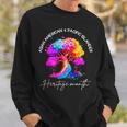 Asian American Pacific Islander Heritage Colorful Tree Sweatshirt Gifts for Him