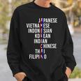 Asian American Pride Sweatshirt Gifts for Him