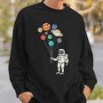 Astronaut Planets Balloons Solar Space Birthday Party Sweatshirt Gifts for Him
