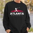Atlanta Baseball Vintage Minimalist Retro Baseball Lover Sweatshirt Gifts for Him