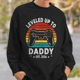 Auf Papa Hochgestuft 2024 Bald Zu Daddy Future Befördert Sweatshirt Geschenke für Ihn